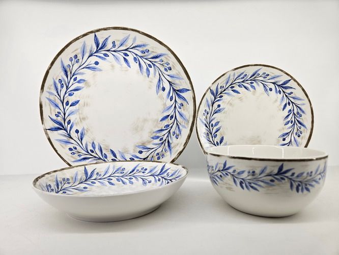 Porcelain decaled tableware