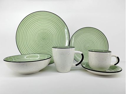 Stoneware Handpainted