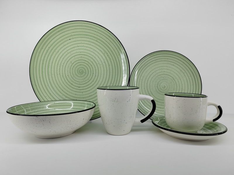 Stoneware handpainted dinnerware for household